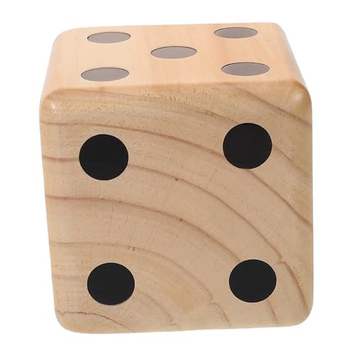 ibasenice 5St Spiel Würfel betrunkenes Würfelspiel Jumbo-Würfel für den Außenbereich jucarii pentru copii hühner Spielzeug Riesenwürfel-Hinterhofspiel große Spielwürfel aus Holz Kiefernholz von ibasenice