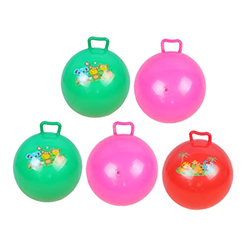 ibasenice 5St den Ball klopfen Springender Ball hüpfendes Jumper- auf hüpfenden Spielzeugen reiten Hüpfspielzeug kinderspiele Spiele Kugel handhaben Hüpfball für PVC von ibasenice