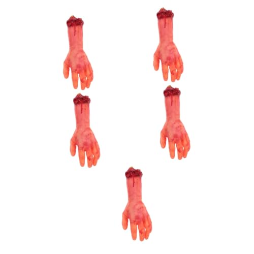 ibasenice 5st Gebrochene Hand Mit Prothese Im Spukhaus Halloween-Layout-Hand Falsche Hand Trick-Requisiten Simuliertes Handmodell Gefälschter Arm Gefälschtes Handmodell Emulsion von ibasenice