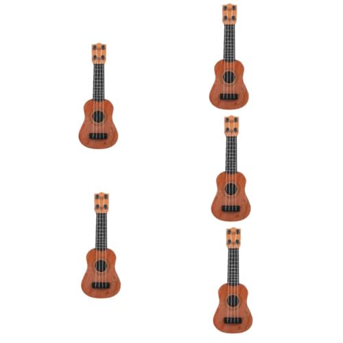 ibasenice 5st Gitarrenspielzeug Für Kinder Spielzeug Für Lerninstrumente Musikalisches Lernspielzeug Realistische Gitarrenfigur Gitarren-lernspielzeug Kinderspielzeug Ukulele Abs von ibasenice