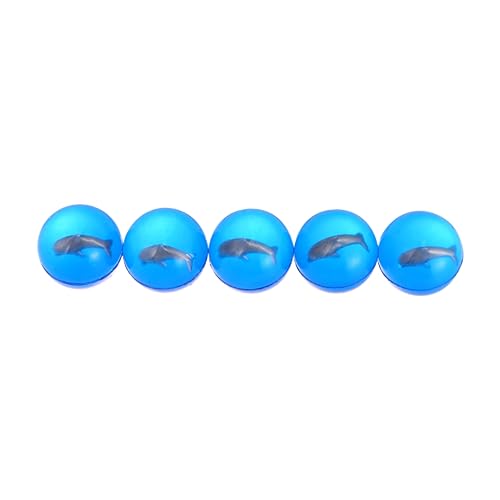 ibasenice 5st Lernspielzeug Für Kinder Neon Hüpfende Bälle Kleiner Hüpfball Klare Wasserbälle Hüpfbälle Masse Bulk-Mini-Spielzeug Mini-tierspielzeug Ball Mit Hoher Sprungkraft Blue von ibasenice