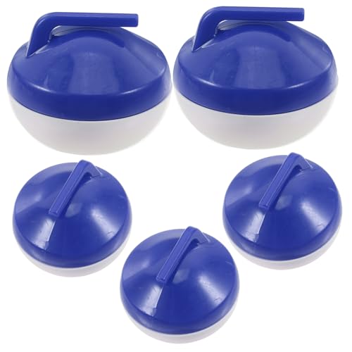 ibasenice 5st Mini Curling Ball Trainingsmaschine Fußball Kinderfußball Utensil Fußball Abnehmbares Zubehör Tischdecke Für Den Spieltag Mini- Kinderspielzeug Mini- Plastik Blue von ibasenice