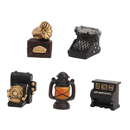 ibasenice 5st Retro Alte Ornamente Figuren Für Retro-puppenhausmöbel Kinderspielzeug Haushaltsgeräte Miniatur Heimdekoration Decoraciones para Sala De Casa Mini- Harz von ibasenice