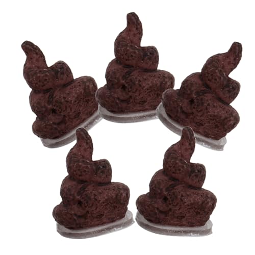 ibasenice 5st Simulation Poop Poop-wurf-Spiel Poop Werfen Von Poop-spielzeugspiel Lustige Poop-Modelle Kotparty Für Lustige Poop-Party Kotpartydekorationen Harz Light Brown von ibasenice