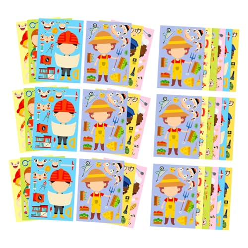 ibasenice 6 Sätze Beruf Puzzle Sticker DIY Bastelset für Jungen Mädchen Lernspielzeug zur Feinmotorik Kreativität Familienzeit Spielerisch Berufe Entdecken ibasenice 6 Sätze Beruf Puzzle Sticker DIY Bastelset für Jungen Mädchen Lernspielzeug zur Feinmotorik Kreativität Familienzeit Spielerisch Berufe Entdecken von ibasenice