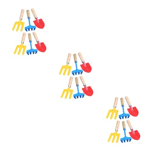 ibasenice 6 Sätze Gartenset für Kinder Kinderrechen Kinderanzug Mini-Gartenset Mini-Spatel Kinder gartenwerkzeug gartengeräte Kinder Gartenschaufel Spielzeug Blumenschaufel Rostfreier Stahl von ibasenice