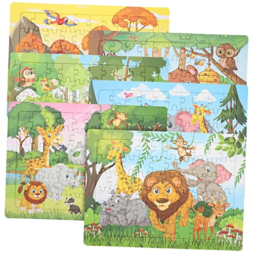 ibasenice 6 Sätze Tierpuzzles Aus Papier Rätsel Für Puzzles Für Kinder Im Alter Von 4-8 Jahren Kinder Lehrreich -Tier-Puzzle Kleinkind Rätsel -Puzzle Puzzle-Spielzeug Für Kinder von ibasenice