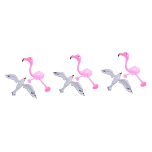 ibasenice 6 Stk Ballon Wasserspielzeug Poolspielzeug Strandparty wasserspaß Flamingo Seemöwe Aufblasbares Vogeldekor Aufblasbare Stranddekoration Vögel Spielzeug Party-Pool-Spielzeug Gummi von ibasenice