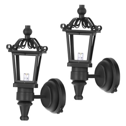 ibasenice 6 STK Wandlampe Skelett Lichter Puppenhaus Eisenbahn Lampe Kleines Modelleisenbahnlampe Lichter Batteriebetrieben Gürtelrose Licht-kit Laterne Möbel Ohne Draht Suite Plastik von ibasenice