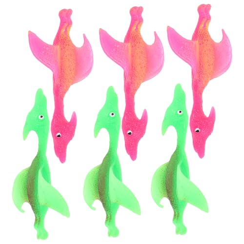 ibasenice Dinosaurier Finger Auswurf Spielzeug 6 Stücke Dehnbares Fidget Spielzeug für Kinder Stressabbau und ibasenice Dinosaurier Finger Auswurf Spielzeug 6 Stücke Dehnbares Fidget Spielzeug für Kinder Stressabbau und von ibasenice