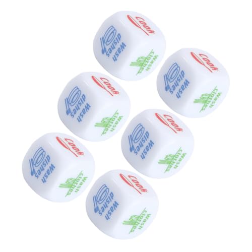 ibasenice 6 Stück Teiliges Kreative Hausarbeitswürfel Bunte Robuste Würfel für Spielerische Aufgabenverteilung Sicher für Lustiges Geschenk ibasenice 6 Stück Teiliges Kreative Hausarbeitswürfel Bunte Robuste Würfel für Spielerische Aufgabenverteilung Sicher für Lustiges Geschenk von ibasenice