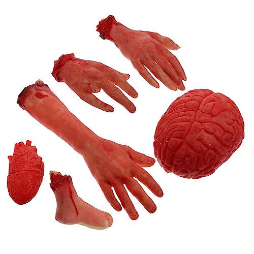 ibasenice Hand Halloween 6 Stücke Haunted Gruselige Blutige Prop Blutige Prop Blutige Prop Halloween Herz von ibasenice