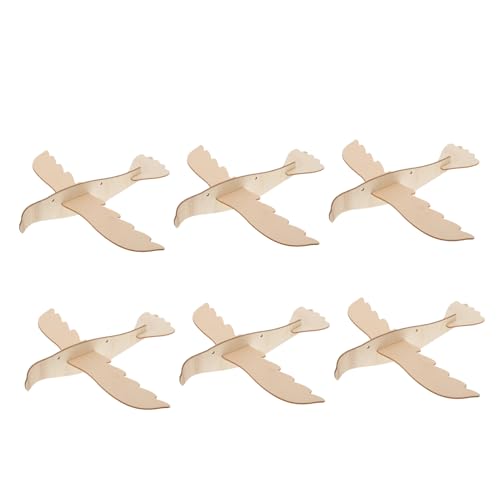 ibasenice 6 Teiliges Holzspielzeug Zum Zusammenbauen Eines Adlers 3D Flugzeug Stammspielzeug DIY Tiere Kinderpuzzle Kinderpuzzle 3D Puzzles Für Kinderspielzeug Flugspielzeug von ibasenice