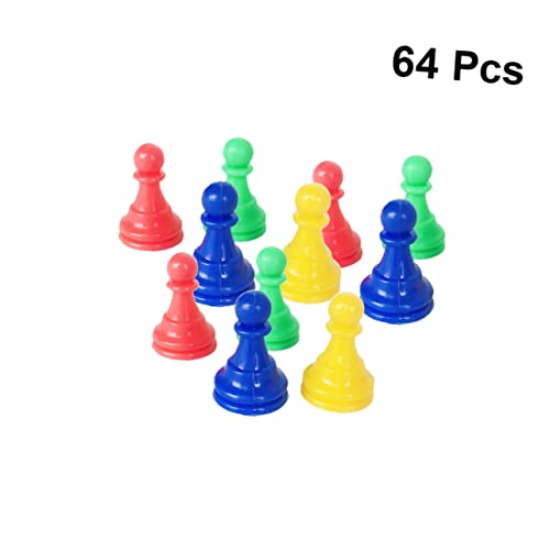 ibasenice 64 Stück 8 Ersatz Schachfigur Schachbrett schachfiguren schachkassette Chessboard laufstall Spielzeug Chess Pieces Spielsteine Chess up Board spielsachen Zubehör für Brettspiele von ibasenice