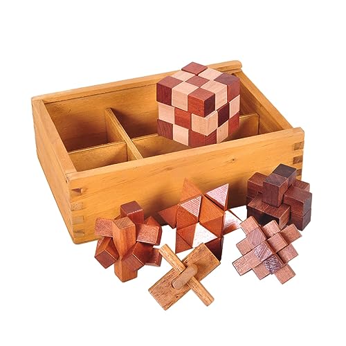 ibasenice 6St 3D-Puzzlekugel holzspielzeug holzspielsachen Pädagogisches Educational Toys zabawki stymulujące rozwój iq-Puzzle Holz 3D-Puzzle Bambus von ibasenice