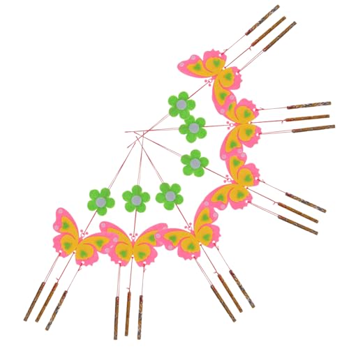 ibasenice 6St Schmetterlings-Windspiel Schmetterlings-Bastelset handgefertigte Windspiele Schmetterling Windspiel Kinder Handwerk Spielzeug Windspiel-Sets Schmetterlingsbasteleien für Kinder von ibasenice