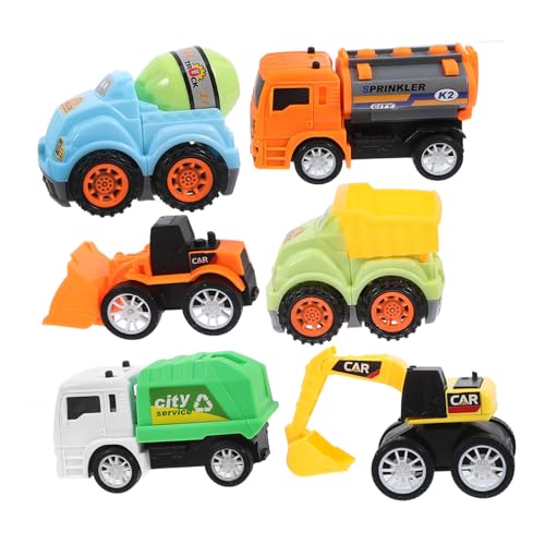 ibasenice Spielzeug Kinder 6st Spielzeugauto Zurückziehen Auto Autos Spielzeugset Babywagen Buggy Auto Für Cartoon-kinderspielzeug Für Kinderfahrzeuge Vorschulspielzeug Abs von ibasenice