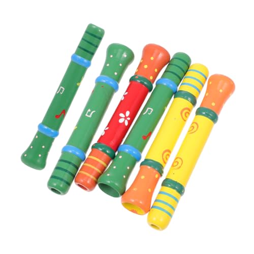 ibasenice 6 Stück Holz Pfeifen Spielzeug für Kinder Kreatives Musikinstrument Tragbare Cartoon Trompete Sicheres Naturholz Pädagogisches Spielzeug für Frühes Musiklernen ibasenice 6 Stück Holz Pfeifen Spielzeug für Kinder Kreatives Musikinstrument Tragbare Cartoon Trompete Sicheres Naturholz Pädagogisches Spielzeug für Frühes Musiklernen von ibasenice