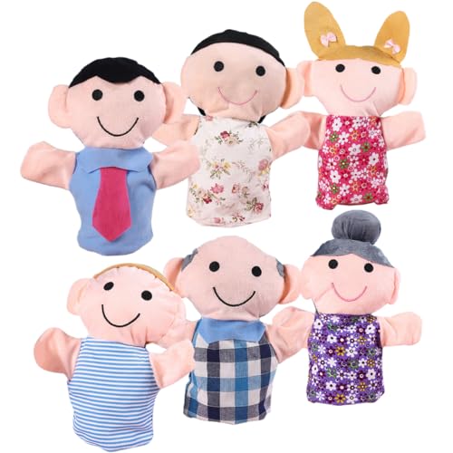 ibasenice 6st Handpuppe Kinderhandwerk Marionette Albern Bausätze Interaktiv Puppen Für Ratte Babys Herstellung Handfamilienpuppen Plüsch von ibasenice