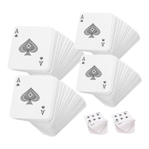 ibasenice 6st Pokerkarten Spielkarten Minispiele Masse Brettspiel-deckkarte Kartendecks Kartenspiele Mini-puppenhauszubehör Minikarten Kinder Spielen Karten Deckkarten Beschichtetes Papier von ibasenice