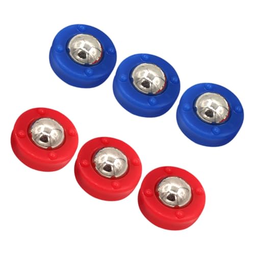 ibasenice 6st Tischzubehör Rollspielzeug Für Den Schreibtisch Tisch-Gaming-Tisch Shuffleboard-Tisch Shuffleboard-Pucks-Walze Mini-spieltisch Mini-Shuffleboard Mini-brettspiele Plastik von ibasenice