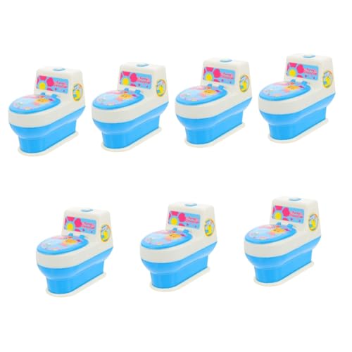 ibasenice 7 STK Simulierte Toilette Spielzeug Für Kinder Pädagogisches Mini-schließwerkzeug So Tun, Als Würden Sie Spielzeug Spielen Lernspielzeug Möbel Miniatur DIY Vielfalt Plastik Ofen von ibasenice