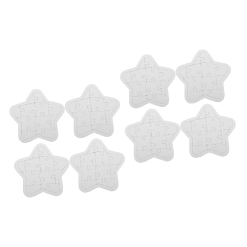 ibasenice 8 Blatt Kinder Puzzle Spielzeug Bastelbedarf DIY Bastelbedarf Puzzle Spielzeug Rohling Puzzles Zum Zeichnen DIY Bastelarbeiten Puzzle Rohlinge Spielzeug DIY Zubehör Zieh von ibasenice