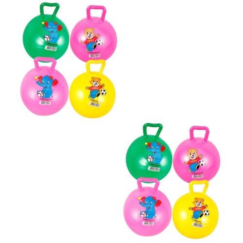 ibasenice 8 STK Schläger handhaben Weltraumhüpfer Sprungball für Kleinkinder Springender Ball hupfball für Kinder Activity für Kinder Toys Spielzeug Kinder Hüpfball Bildungsbälle PVC von ibasenice