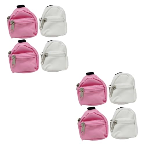 ibasenice 8 STK Simulation Schultasche Mini-Puppentasche Rucksäcke für Mädchen kinderspielzeug Kinder Spielzeug Kid Toys minipuppen Mini-Rucksack Stofftaschen für Puppen Kostümschmuck von ibasenice