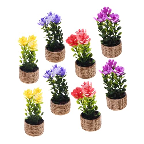 ibasenice 8 Stück Miniatur Bonsai Pflanzen Miniatur Potted Flowers für Puppenhaus Dekor Kleine Kunstpflanzen für DIY Bastelprojekte Kompakte Mini Deko für Mikro Landschaften und Kleine Räume ibasenice 8 Stück Miniatur Bonsai Pflanzen Miniatur Potted Flowers für Puppenhaus Dekor Kleine Kunstpflanzen für DIY Bastelprojekte Kompakte Mini Deko für Mikro Landschaften und Kleine Räume von ibasenice