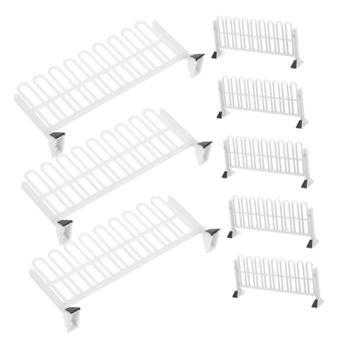 ibasenice 8 Stück Verkehrsstraßensperren Spielzeugschilder Und Beschläge Verkehrsszenenmodell Verkehrsstraßensperren Zaunmodelle Verkehrszaunmodelle Verkehrskognitives Spielzeug von ibasenice