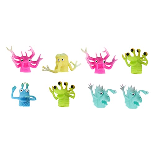 ibasenice 8 Stücke Cartoon Hand Puppen Fingerpuppen Kleine Kobolze Finger Spielzeug von ibasenice