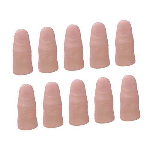 ibasenice 80 STK gefälschter Finger Fake Finger fingerpuppen-Set Spielzeug Finger mocks Fingerspielzeug verschwindende Daumenspitze realistische Finger gefälschte Streichspielzeuge Vinyl von ibasenice