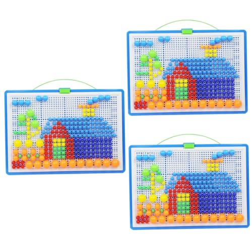 ibasenice 888 STK Pegboard-Puzzle Steckbrett puzzletisch -Nagel-Puzzle Nagelpuzzle von ibasenice