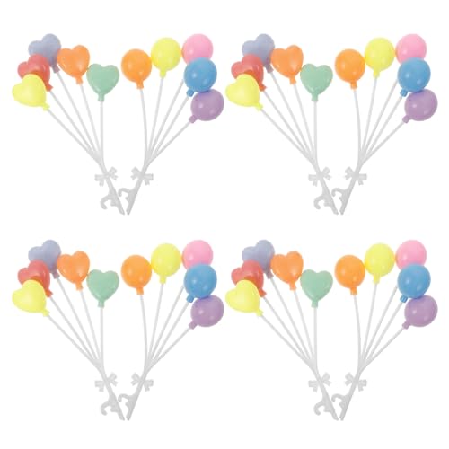 ibasenice 8Pcs Dollhouse Ballon Spielzeughaus Luftballons Miniaturballon Dekoration Kuchen Ballon Topper Duse Ballon Micro Ornamente Gefälschte Ballon Für Heimpuppenhauszubehör von ibasenice