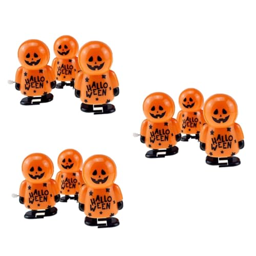 ibasenice 9 STK Springendes Spielzeug Partyspielzeug für Kinder Uhrwerk-Spielzeug für Kinder Kinderspielzeug Uhrwerkfederspielzeug Halloween Spielzeug Halloween Toys Halloween-Zubehör Orange von ibasenice