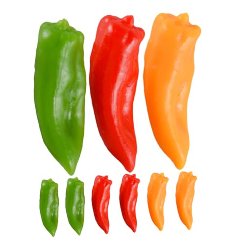 ibasenice 9 Stück Mini-künstliche Paprika Gefälschte Chilischoten Farben PVC-Material Lebensechte Simulierte Paprika-Modelle Für Heimdekoration Foto-Requisiten ibasenice 9 Stück Mini-künstliche Paprika Gefälschte Chilischoten Farben PVC-Material Lebensechte Simulierte Paprika-Modelle Für Heimdekoration Foto-Requisiten von ibasenice
