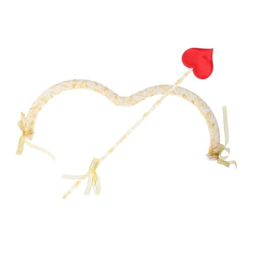 ibasenice Amors romantische Verzierung Amor-Set zum Valentinstag Party Dekoration Romantisches Mini-Cupid-Bogen- -Requisite Amor-Halloween-Kostüme für Damen Schleife von ibasenice