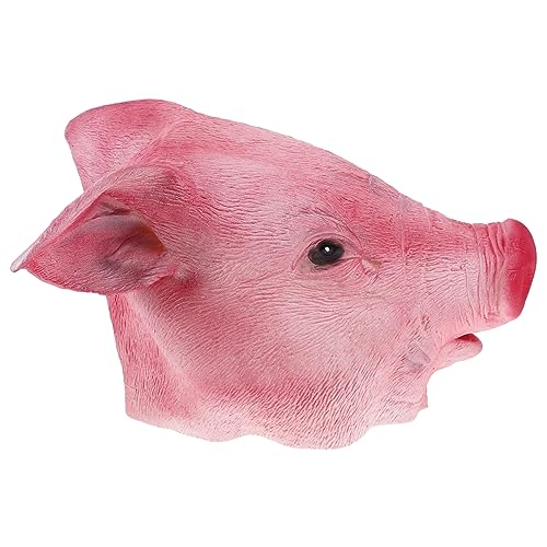 ibasenice Anziehmaske halloween costume halloween kleidung halloweenkostüme faschingskostüme karnevalkostüme Schweinchen Halloween-Kostüm -Halloween-Maske Verkleidungs-Requisiten Rosa von ibasenice