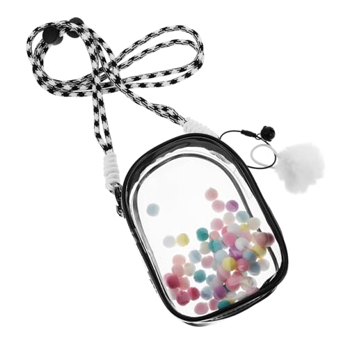 ibasenice Aufbewahrungstasche Für Puppen Aufbewahrung Von Sammlerstücken Puppe Hängende Tasche Puppentaschenanhänger Figuren Vitrine Puppentragetasche Umhängetasche Für Minifiguren PVC Black von ibasenice