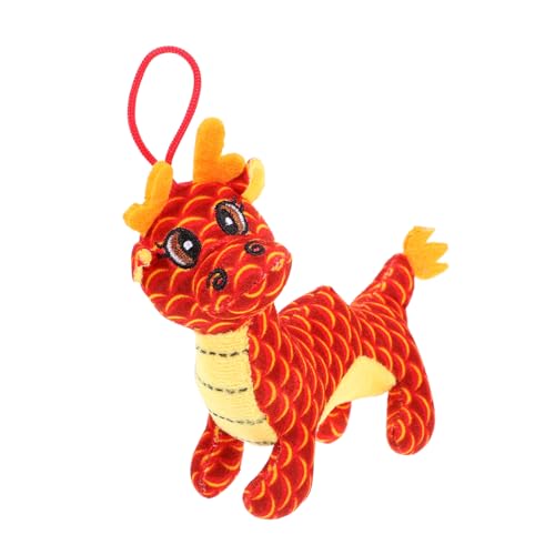 ibasenice Ausgestopfter Drache für Drachen Kuscheltier chinesische neujahrsdekoration Auto Dekoration Plush Toy Chinesisches Drachenspielzeug Kuscheltier Drache Plüsch rot von ibasenice