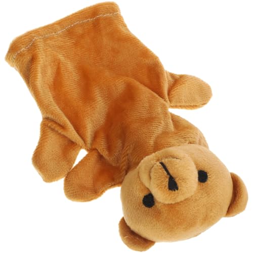 ibasenice Bär Handpuppe interaktives Interactive Toys plushdoll pucktuch Fun Toy Handpuppe für Plüsch-Handpuppen Puppen Lernspielzeug PP Baumwolle Light Brown von ibasenice