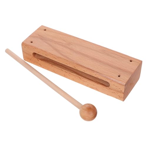 ibasenice Hölzernes Schlagwerk-Set Claves Musikinstrument für Erwachsene Jungen und Mädchen Glockenspiel Holzblock-Set Schlägel Traditionelles Chinesisches Instrument von ibasenice