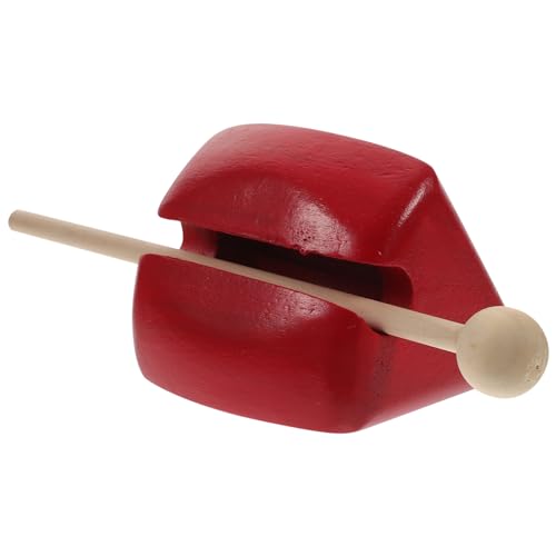 ibasenice Buddhistisches Percussion-Werkzeug Percussion-Instrument Mit Holzstab Orff-Percussion Holzfisch Musikspielzeug Für Kinder von ibasenice