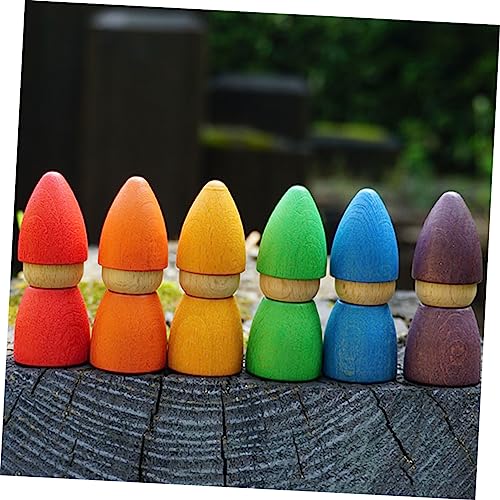 ibasenice Buntes Holz Puppen Spielset mit Farb und Formerkennung Umweltfreundlich Glatte Oberfläche Motorische für Pädagogisches Lernspielzeug für Kleinkinder und Vorschulkinder ibasenice Buntes Holz Puppen Spielset mit Farb und Formerkennung Umweltfreundlich Glatte Oberfläche Motorische für Pädagogisches Lernspielzeug für Kleinkinder und Vorschulkinder von ibasenice