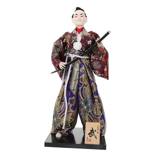 ibasenice Bushido-Actionfigur kleine -Ornamente Dinosaurier Ninja Puppenbett Fee Japanische Puppen Sammlerstücke japanischer Puppen schöne -Puppe -Puppen-Ornamente Stoff von ibasenice