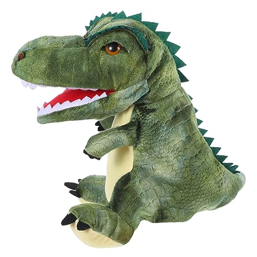 ibasenice Cartoon-Handpuppenspielzeug interaktives spielzeughandys für Babys Stuffed Soft Toys Puppen für Kleinkinder dekorative Dinosaurier-Handpuppe PP Baumwolle von ibasenice