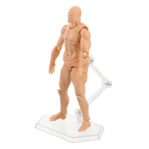 ibasenice Künstler-zeichenpuppe Mannequin Zeichenmodell Actionfigur 2.0 Hautton Mit Robustem Ständer Künstlerische Arbeit von ibasenice