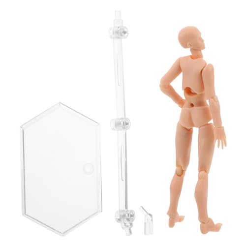 ibasenice Charaktermodell malen Zeichenmodell Malmodell Modellzeichnung Realistische Modelle Anatomiemodell Zeichnen von Actionfiguren Gelenkpuppe Zeichnungspuppen Actionfigur Steht PVC von ibasenice