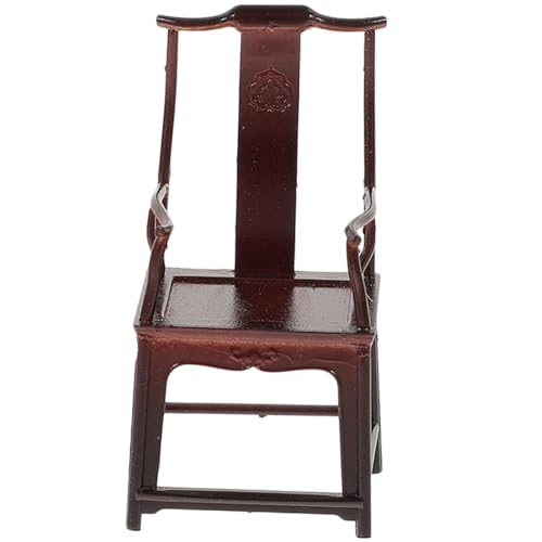 ibasenice Chinesische Möbel Abs Material Traditioneller Purpurholz Stuhl Dekoration Mini Haus Zubehör für Puppenstube DIY Landschaft Innenraum ibasenice Chinesische Möbel Abs Material Traditioneller Purpurholz Stuhl Dekoration Mini Haus Zubehör für Puppenstube DIY Landschaft Innenraum von ibasenice